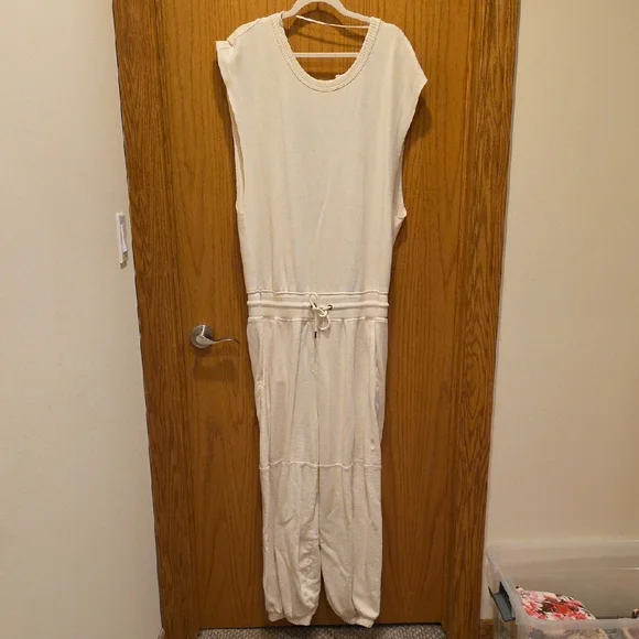 FP Movement by Free People Cream Jumpsuit - Picture 1 of 3